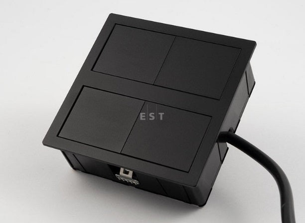 ASA 06015E00016 Vestavná zásuvková jednotka VERSAHIT DUAL 1x230V, 1x USB 5V (A+A), černá matná ASA 06015E00016 Vestavná zásuvková jednotka VERSAHIT DUAL 1x230V, 1x USB 5V (A+A), černá matná